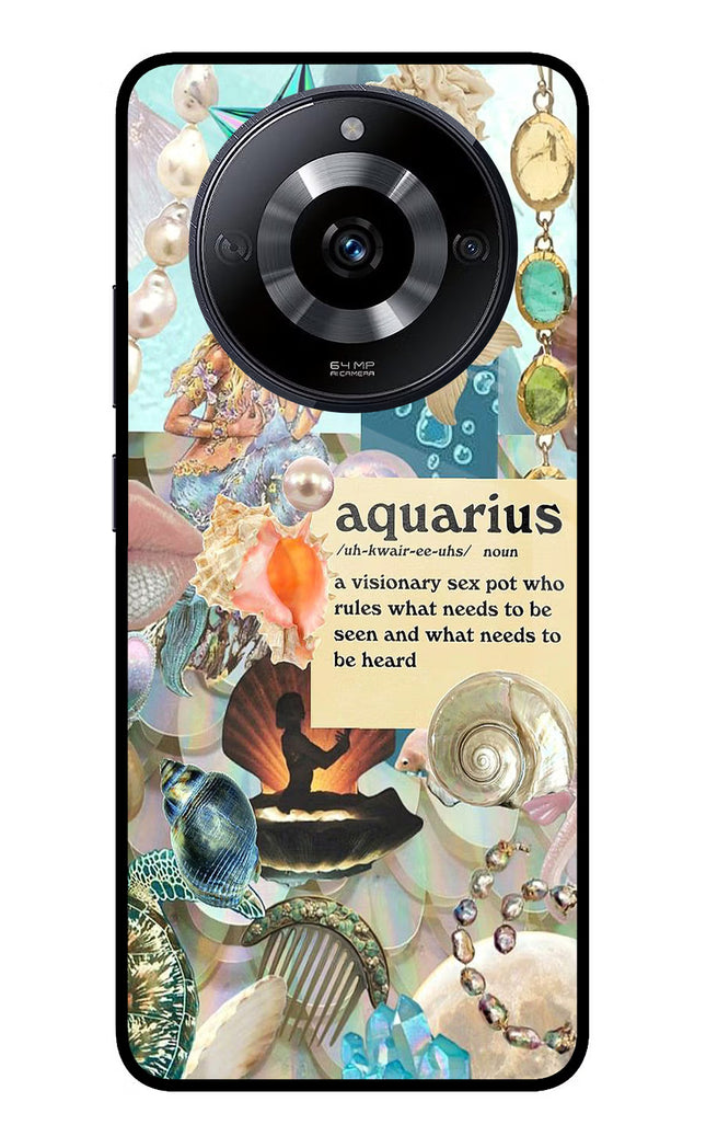 Aquarius Zodiac Realme Narzo 60 5G Glass Case Back Cover by Casekaro