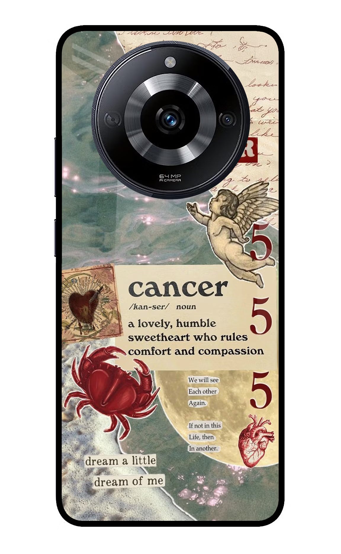 Cancer Zodiac Realme Narzo 60 5G Glass Case
