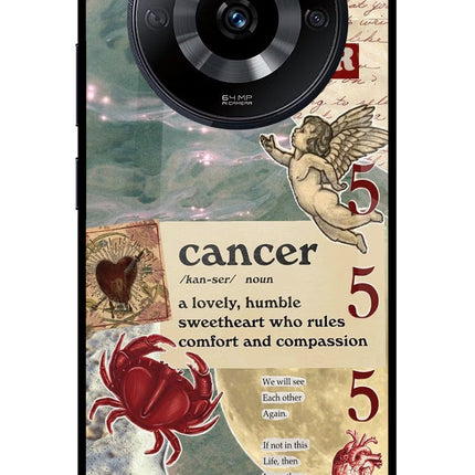 Cancer Zodiac Realme Narzo 60 5G Glass Case Back Cover by Casekaro