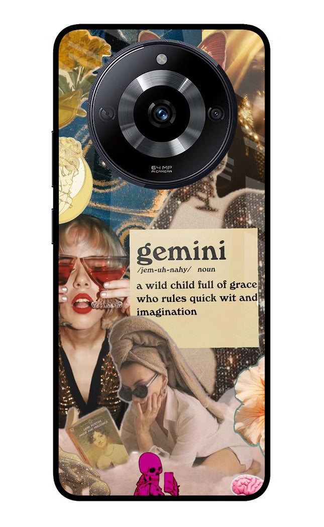Gemini Zodiac Realme Narzo 60 5G Glass Case Back Cover by Casekaro