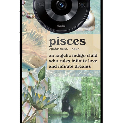 Pisces Zodiac Realme Narzo 60 5G Glass Case Back Cover by Casekaro