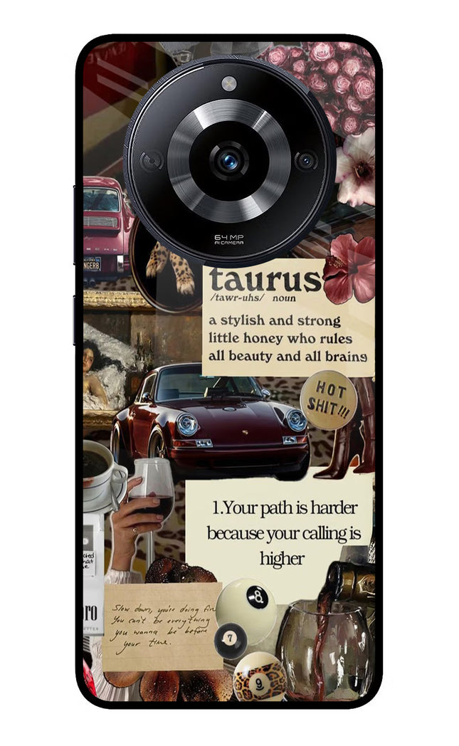 Taurus Zodiac Realme Narzo 60 5G Glass Case Back Cover by Casekaro