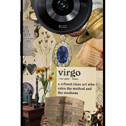 Virgo Zodiac Realme Narzo 60 5G Glass Case Back Cover by Casekaro
