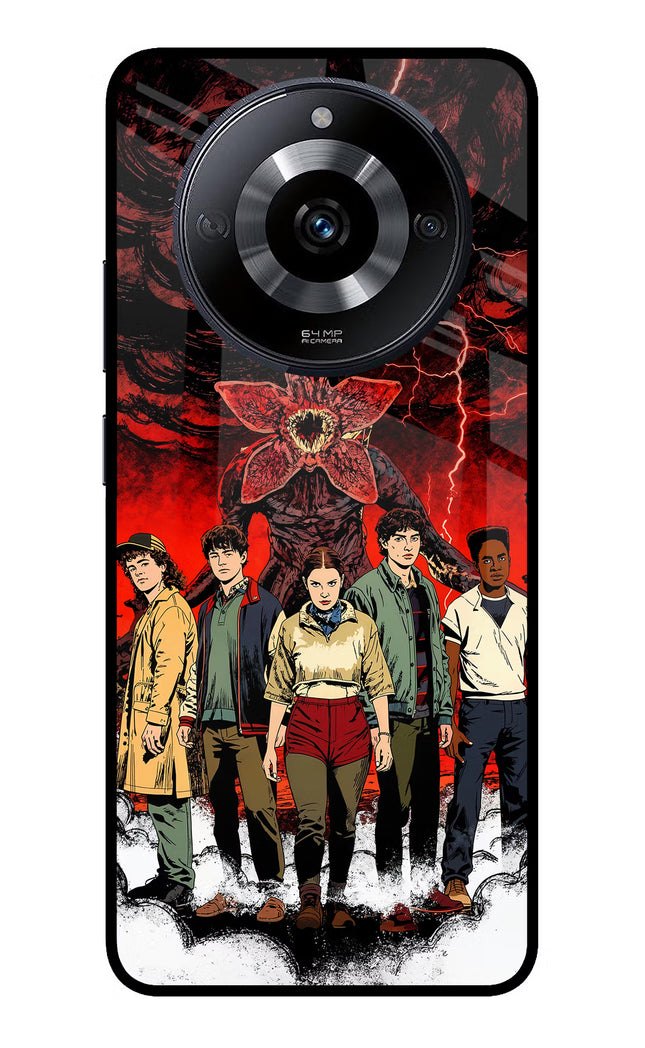 Ordinary Things Characters Realme Narzo 60 5G Glass Case Back Cover by Casekaro