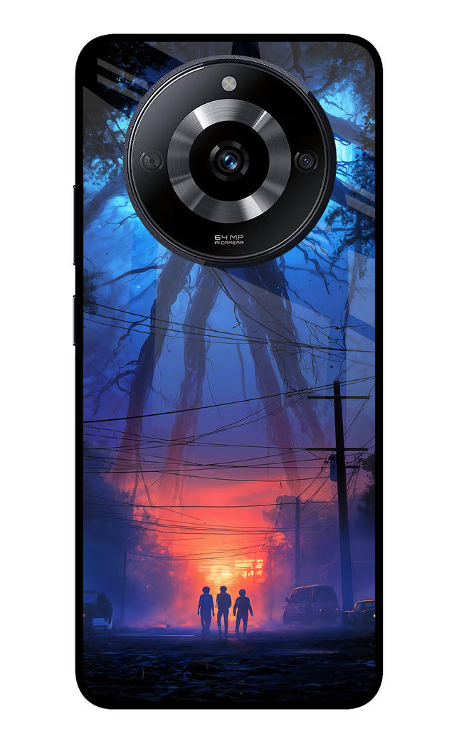 Ordinary Things Shadow Realme Narzo 60 5G Glass Case Back Cover by Casekaro