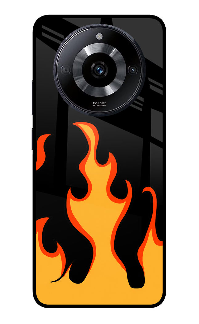 Fired Up – Black Realme Narzo 60 5G Glass Case Back Cover by Casekaro
