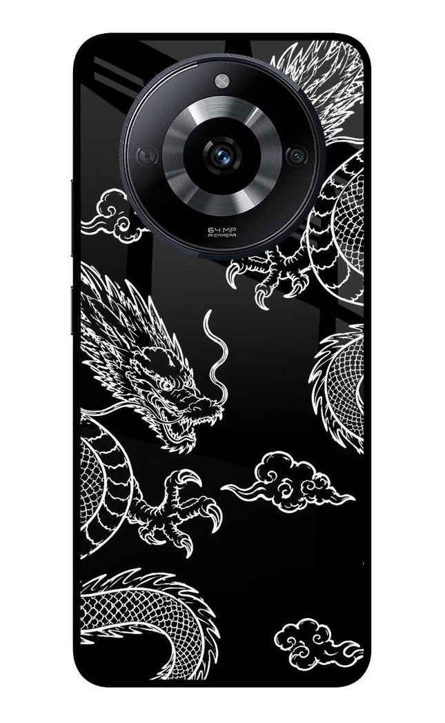 Twin Dragons Realme Narzo 60 5G Glass Case Back Cover by Casekaro