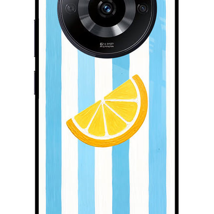 Summer Lemon Realme Narzo 60 5G Glass Case Back Cover by Casekaro