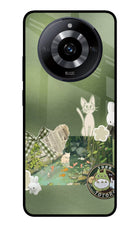 Aesthetic anime Realme Narzo 60 5G Glass Case Back Cover by Casekaro