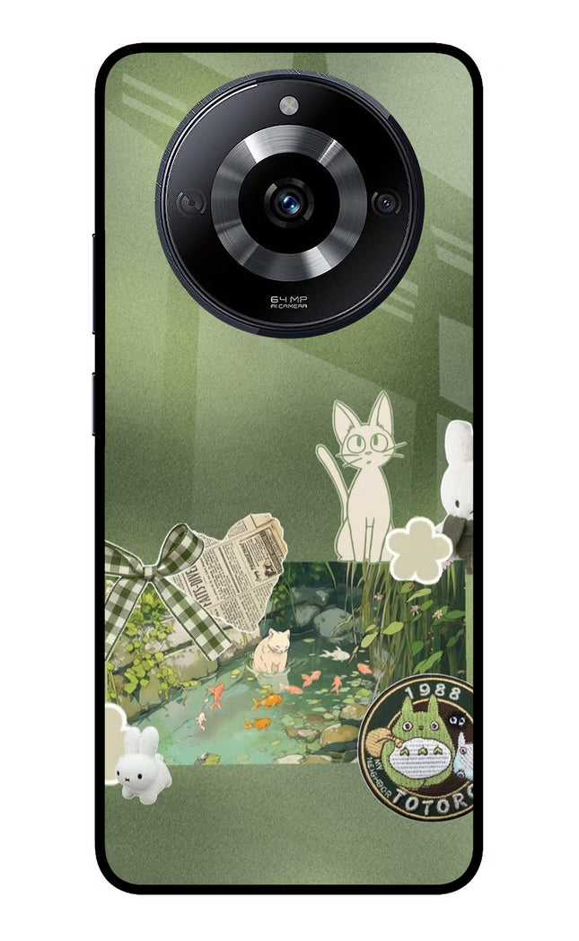 Aesthetic anime Realme Narzo 60 5G Glass Case Back Cover by Casekaro