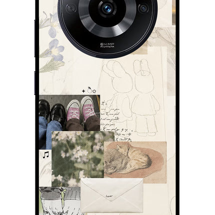 Soft Aesthetic Realme Narzo 60 5G Glass Case Back Cover by Casekaro