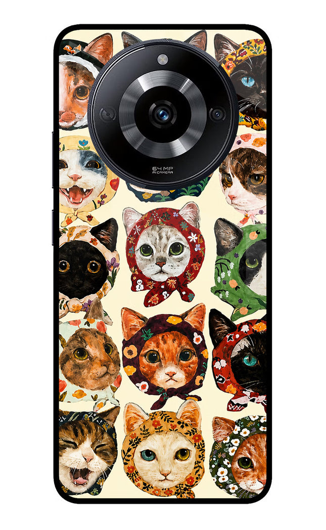 Cool Cat Realme Narzo 60 5G Glass Case Back Cover by Casekaro