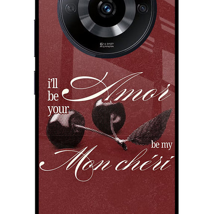 Velvet Cherry Realme Narzo 60 5G Glass Case Back Cover by Casekaro