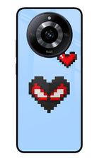 Peter Heart Realme Narzo 60 5G Glass Case Back Cover by Casekaro
