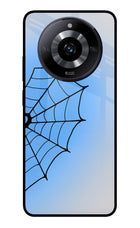 Blue Web Realme Narzo 60 5G Glass Case Back Cover by Casekaro