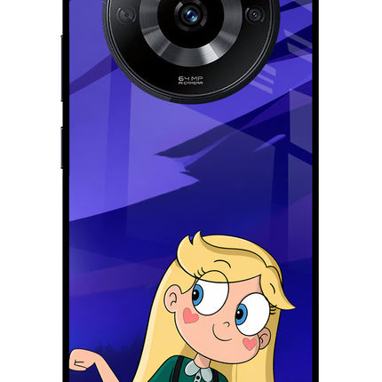 Star Glow Realme Narzo 60 5G Glass Case Back Cover by Casekaro
