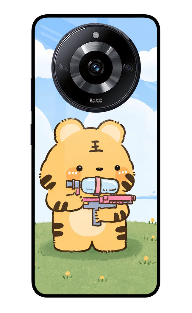 Tiger Treat Realme Narzo 60 5G Glass Case Back Cover by Casekaro