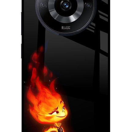 Ember Flame Realme Narzo 60 5G Glass Case Back Cover by Casekaro
