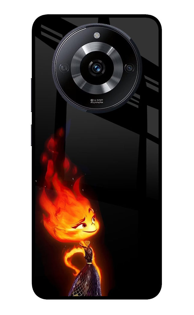 Ember Flame Realme Narzo 60 5G Glass Case Back Cover by Casekaro
