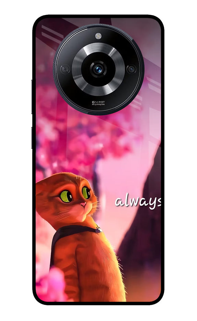 Always Cat Realme Narzo 60 5G Glass Case Back Cover by Casekaro