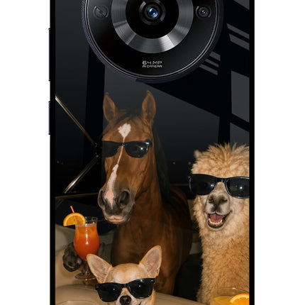Party Squad Realme Narzo 60 5G Glass Case Back Cover by Casekaro