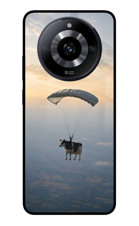 Skydiving Cow Realme Narzo 60 5G Back Cover