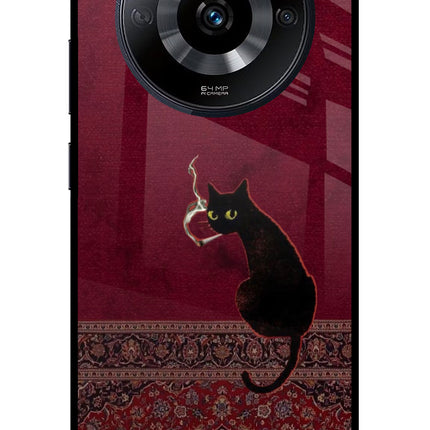 Midnight Cat Realme Narzo 60 5G Glass Case