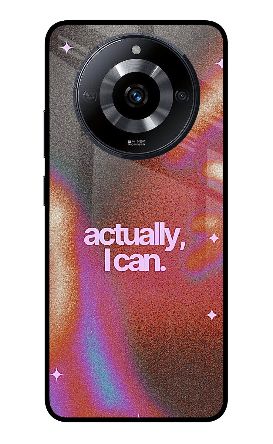 Pink Aura Realme Narzo 60 5G Back Cover, Glass case