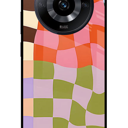 Wavy Grid Realme Narzo 60 5G Glass Case