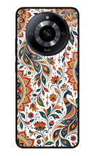 White Mayura Realme Narzo 60 5G Glass Case