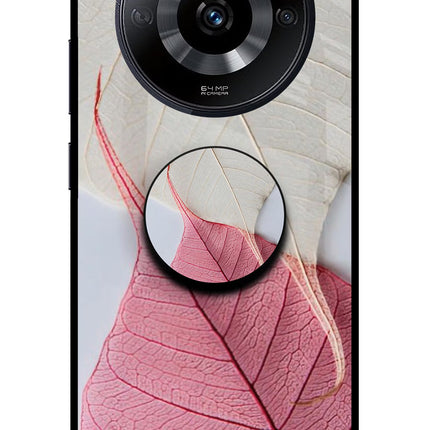 White Pink Leaf Realme Narzo 60 5G Pop Case by Casekaro