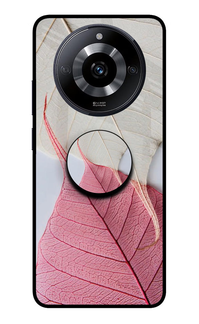 White Pink Leaf Realme Narzo 60 5G Pop Case by Casekaro