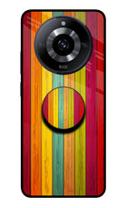 Multicolor Wooden Realme Narzo 60 5G Pop Case by Casekaro