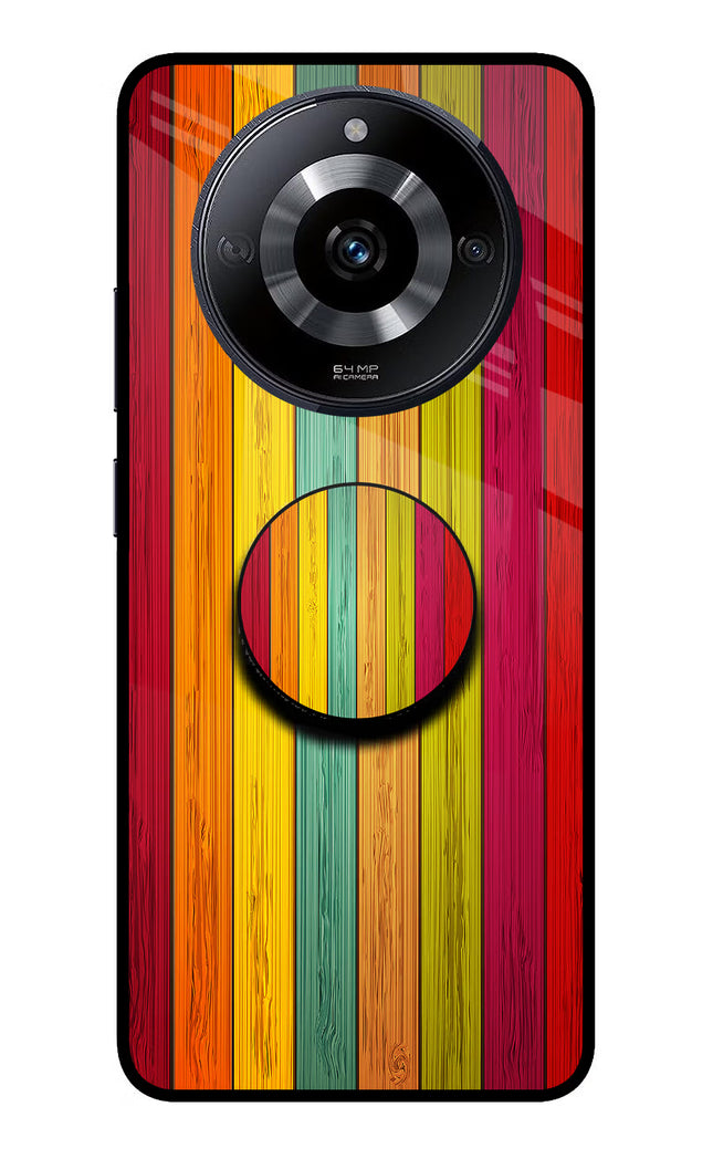 Multicolor Wooden Realme Narzo 60 5G Pop Case by Casekaro