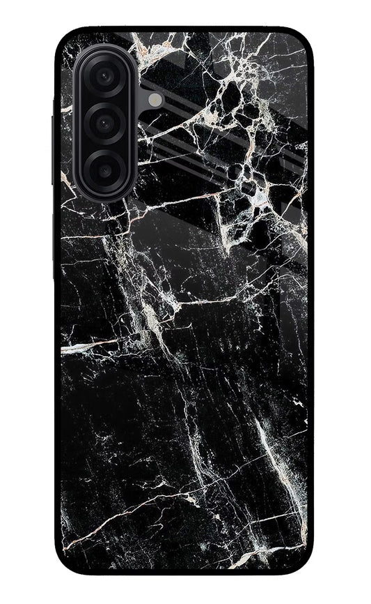 Black Marble Texture Samsung M17 5G Glass Case