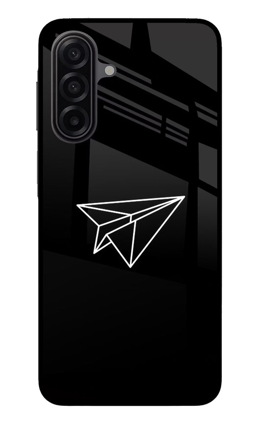 Paper Plane White Samsung M17 5G Glass Case
