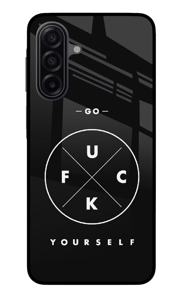 Go Fuck Yourself Samsung M17 5G Glass Case Back Cover by Casekaro