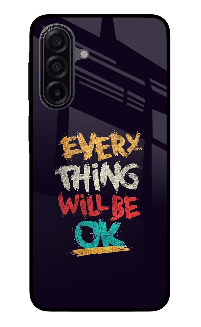 Everything Will Be Ok Samsung M17 5G Glass Case Back Cover by Casekaro