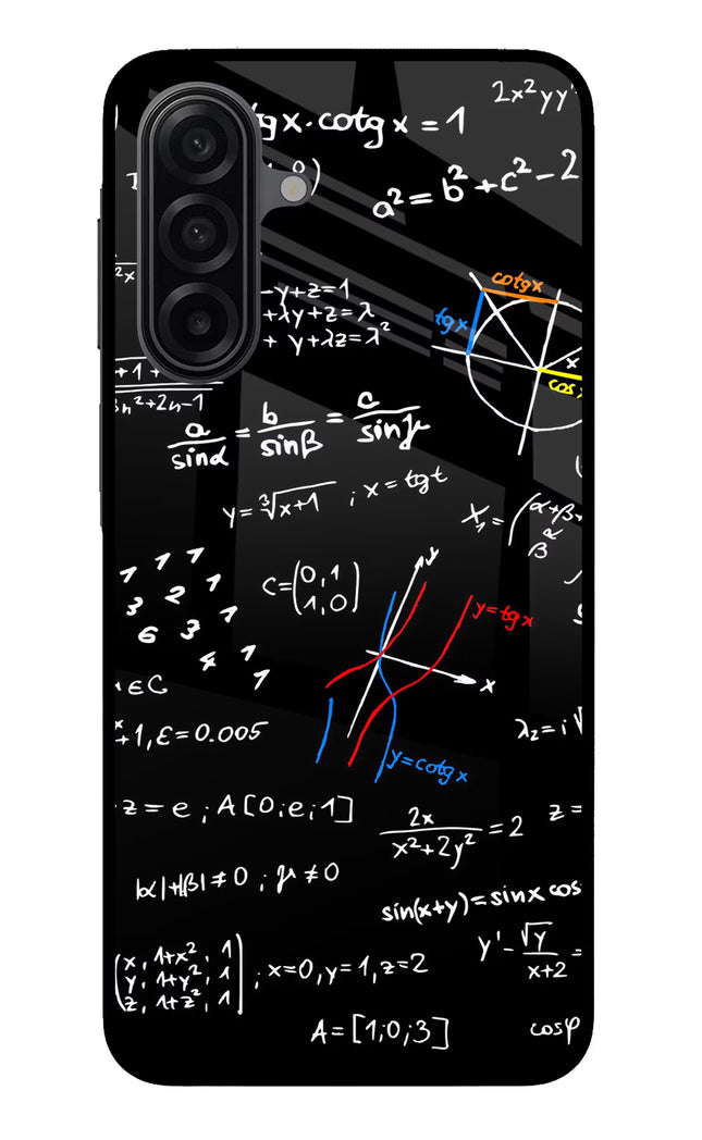 Mathematics Formula Samsung M17 5G Glass Case Back Cover by Casekaro