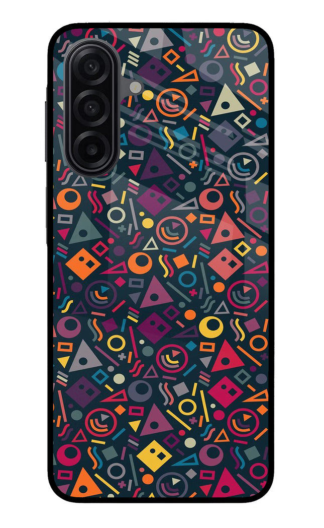 Geometric Abstract Samsung M17 5G Glass Case Back Cover by Casekaro