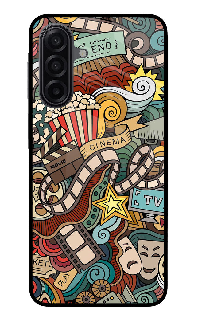Cinema Abstract Samsung M17 5G Glass Case Back Cover by Casekaro