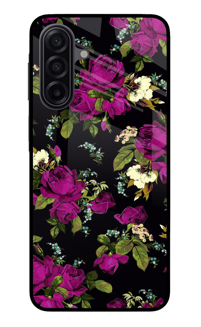 Flowers Samsung M17 5G Glass Case Back Cover by Casekaro