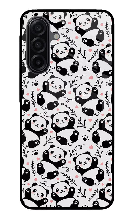 Cute Panda Samsung M17 5G Glass Case