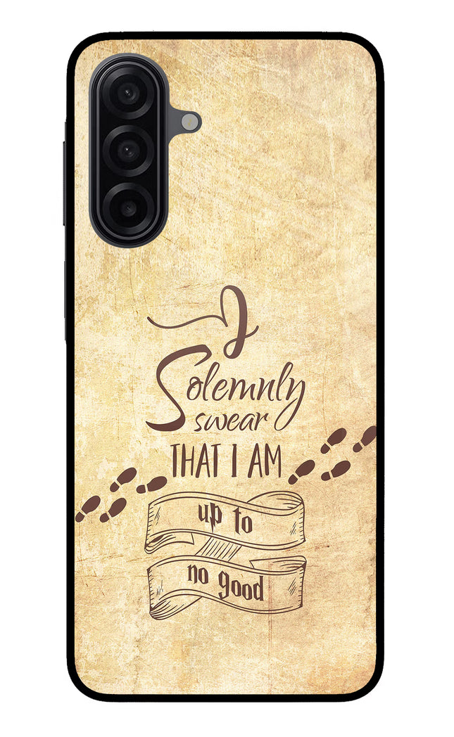 I Solemnly swear that i up to no good Samsung M17 5G Glass Case Back Cover by Casekaro
