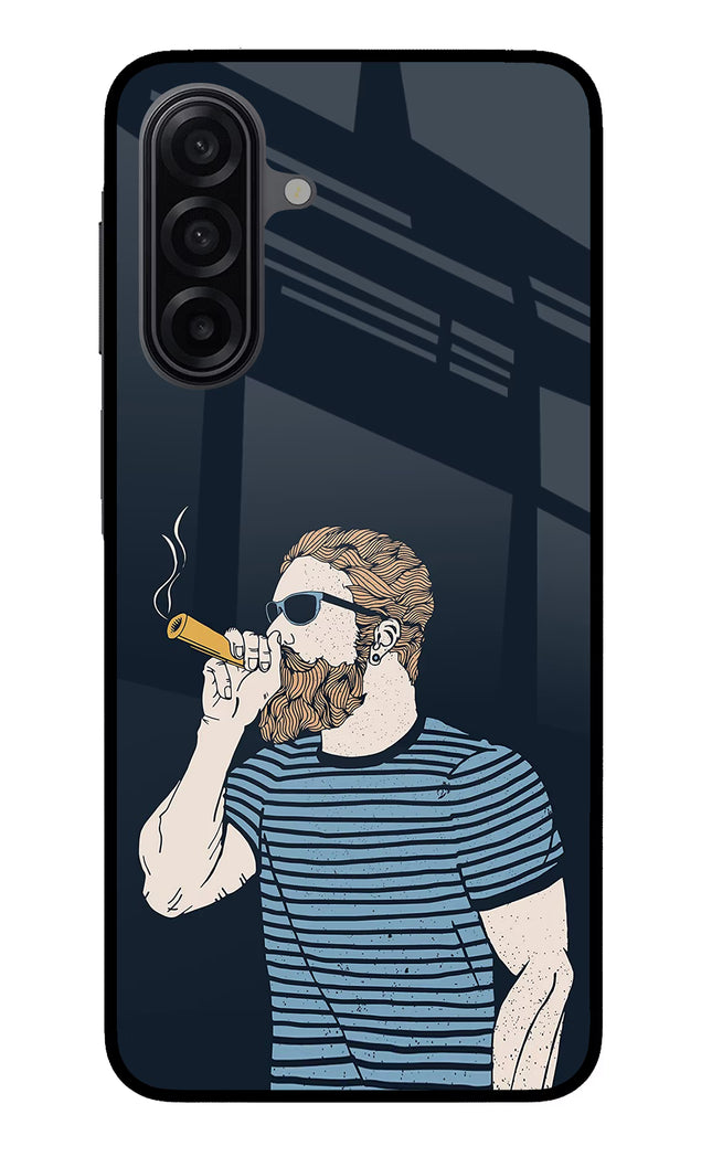 Smoking Samsung M17 5G Glass Case Back Cover by Casekaro