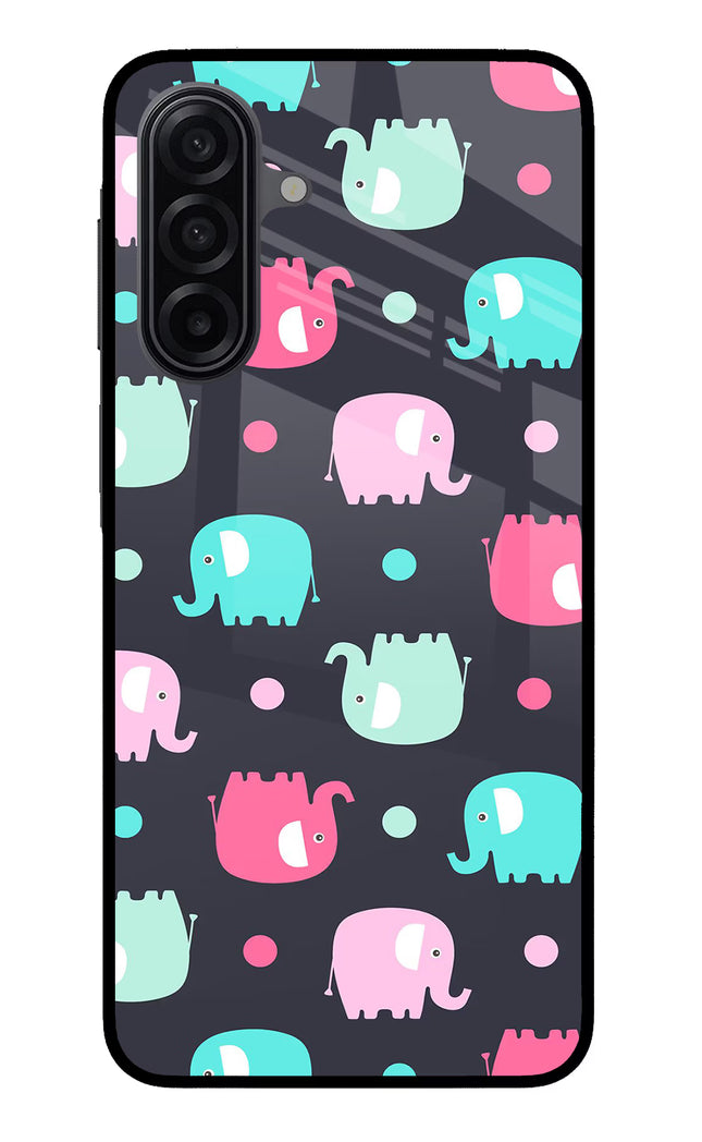 Elephants Samsung M17 5G Glass Case Back Cover by Casekaro