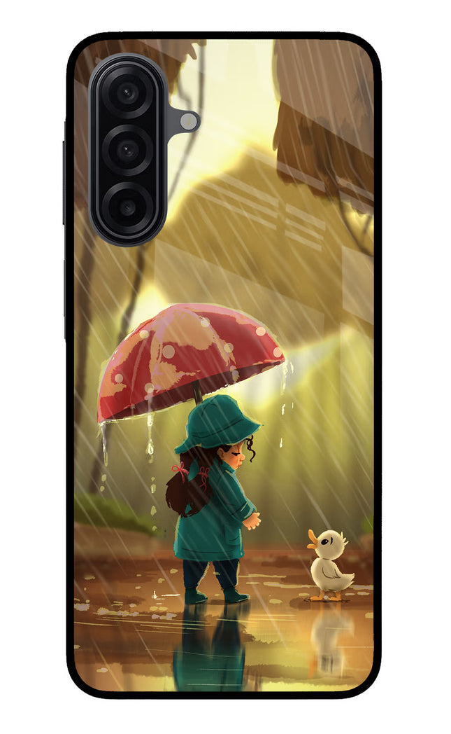 Rainy Day Samsung M17 5G Glass Case Back Cover by Casekaro