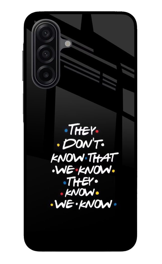 FRIENDS Dialogue Samsung M17 5G Glass Case Back Cover by Casekaro