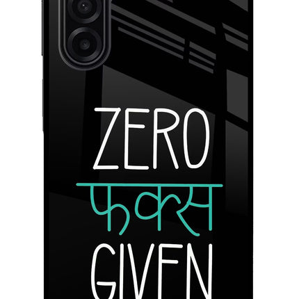 Zero Fucks Given Samsung M17 5G Glass Case