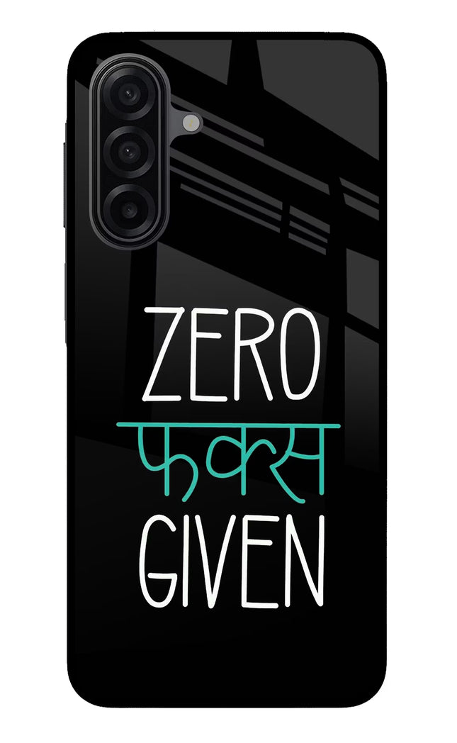 Zero Fucks Given Samsung M17 5G Glass Case Back Cover by Casekaro